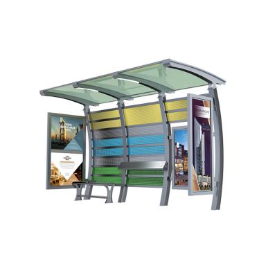 China Outdoor City Furniture Customized Metal Panel Hollow Punching Shelter for sale