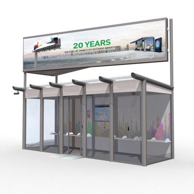 China City Outdoor Furniture Customized Solutions For Air Conditioned Bus Stop Shelter In The Middle East for sale