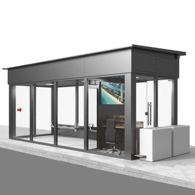 China Outdoor City Furniture Saudi Arabian City Air Condition Bus Shelter Station Customized for sale