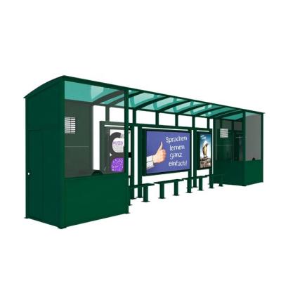 China Outdoor City Furniture Vending Kiosk Bus Stop Shelter For Smart City for sale