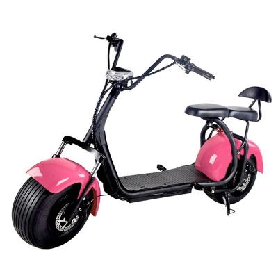 China 2023 New Fat Style 1000w 60v Citycoco Bike Electric Scooter Tire Motorcycle Citycoco Without Removable A3 Battery for sale