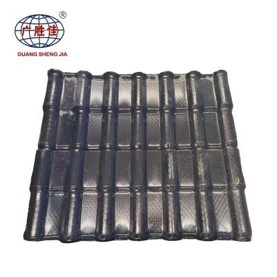 China 960mm Style Rise PVC Synthetic Resin Bamboo Antique Roof Tile-- SILICON CALCIUM ANTIQUE CONSTRUCTION ROOFING TILE for sale