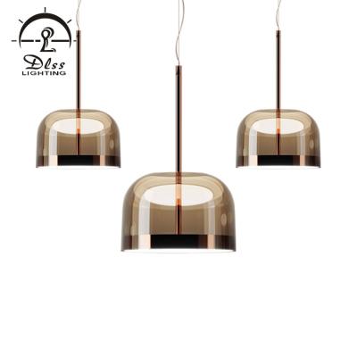 China Modern High Quality Modern Living Room Decoration Glass Metal Pendant Lighting for sale