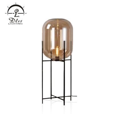 China High Quality Modern Bedroom Decorative Home Hotel Lighting Antique Classic Glass Led Floor Lamp for sale