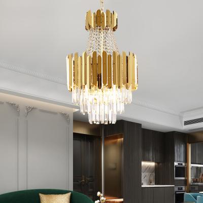 China Raw Material Art Creative Hotel Gold Metal Modern High Quality Crystal Decoration Luxury Quality Chandelier for sale