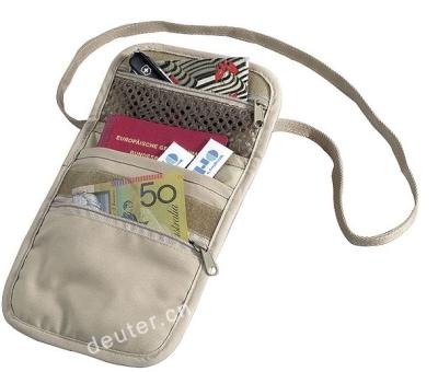 China Polyester/Nylon Promotion Neck Strap Wallet/Fair Neck Wallet for sale