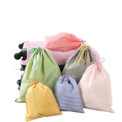 China BIODEGRADABLE Promotional Drawstring Bag Nature Printed Waterproof Matte PLA String Drawing Bag for sale