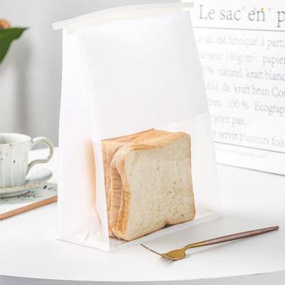 China Recyclable and Eco-friendly Candy Paper Cotton Yarn Bread Toast Baking Food Grade Packaging Sealing Bag for sale