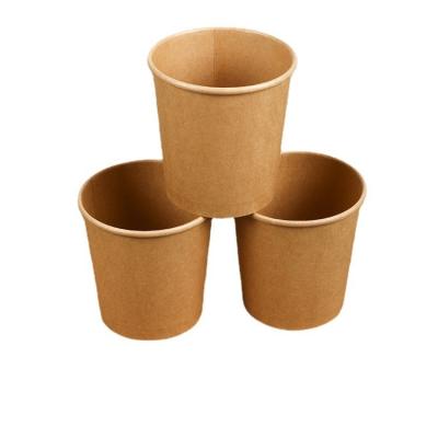 China Eco Disposable 12oz Disposable 16oz Paper Wrapping Cup Bowl For Hot Soup Containers Round Paper Bowls for sale