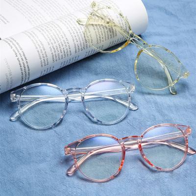 China For Reading Glasses Retro Vintage Clear Round Frames High Anti Blue Light Blocking Optical Glasses For Women Men for sale