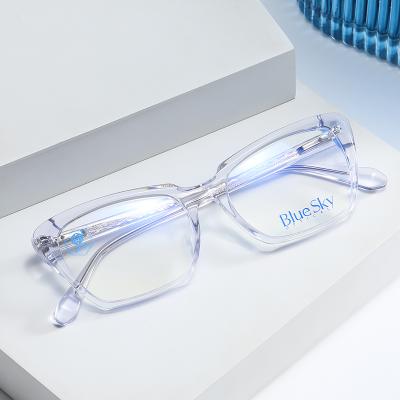 China Lady Korea Eyeglass Acetate Optical Female Eyewear Fashion Designer Acetate Optical Frames Beauty Futuristic Scent Genuine Vintage Eyesight Spectacle for sale