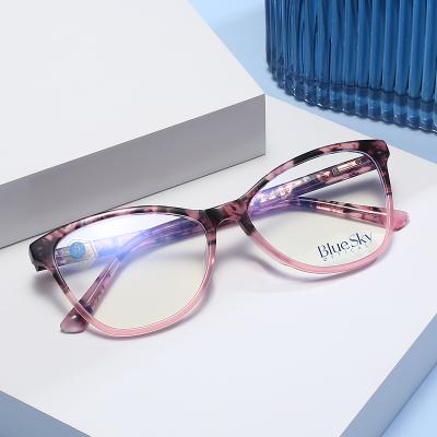 China Italy Design Acetate Optical Frames Square Acetate Optical Frames Blue Light Weight Monocle for sale