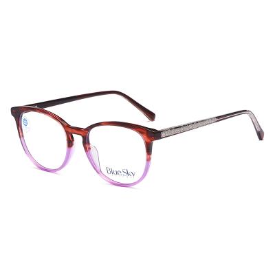 China High Acetate Optical Frames Anti Blue Light Anti Blue Light Eyewear Eye Blocking Glasses for sale