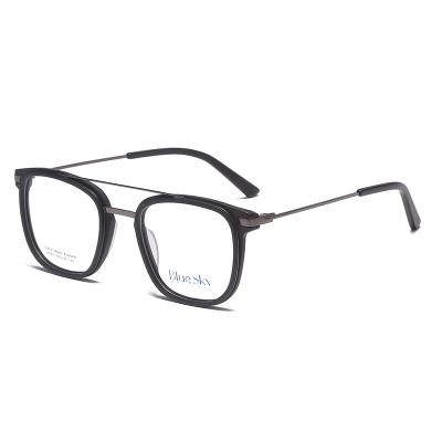 China Fashion Design Mazuchelli Acetate Metal Frames Acetate Optical Frames Anti Blue Light River Glass Optical Glasses for sale