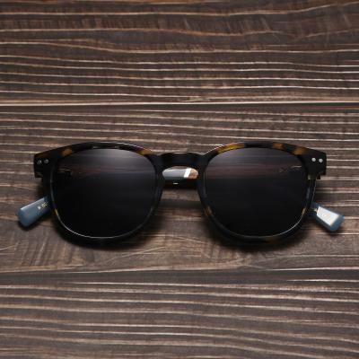 China Fashion Designer Sunglasses Authentic Acetate Wood Retro Frames Sunglass Sun Glasses 2020 Polarized Lenses for sale