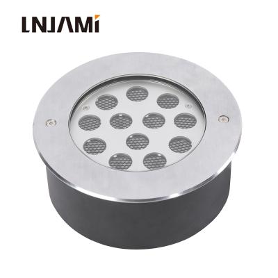 China Outdoor LANDSCAPE LED Light 24W RGBW DMX512 LED Underground Lamp IP67 For Landscape Lighting for sale