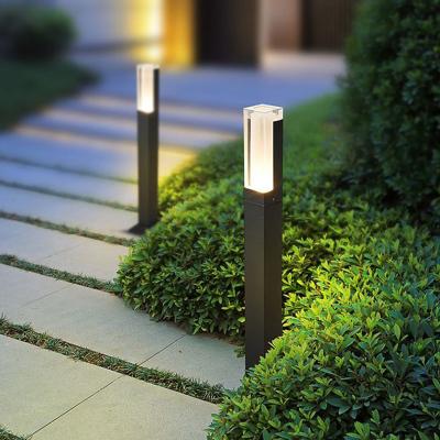 China 2022 New LANDSCAPE Modern Decor IP65 Waterproof Rotating Warm White Bollard Light For Garden Led Lawn Light for sale