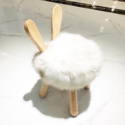 China Various Adjustable Nordic Children's Chair (Other) Wooden Cute Animal Stools Kids Stool for sale