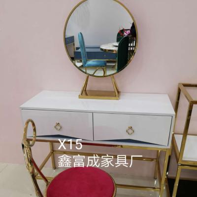 China High Quality Hot Selling Elegant Luxury Titanium Stainless Steel Metal Storage Dresser With Drawer for sale