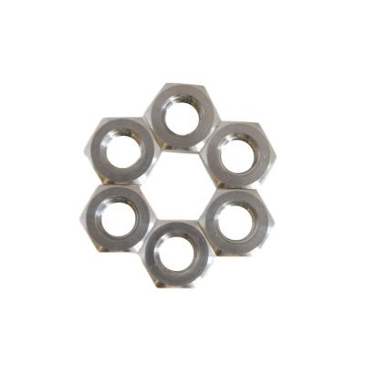 China Heavy Industry DIN934 M6 Gr5 Ti-6al-4v Hex Nuts Corrosion Resistant Titanium Hex Nuts for sale