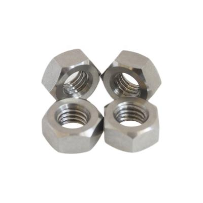 China High Strength Heavy Industry Hex Nuts DIN934 M10 M12 M14 TC4 Ti-6al-4v GR5 Titanium Hex Nuts for sale