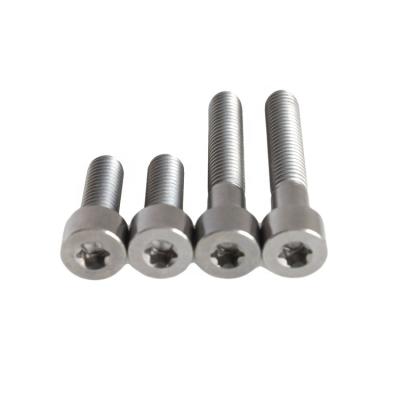 China Bicycle Head Cap GR5 Ti-6al-4v Corrosion Resistance DIN912 TX M8 Torx Socket Titanium Bolts Titanium Screws for sale