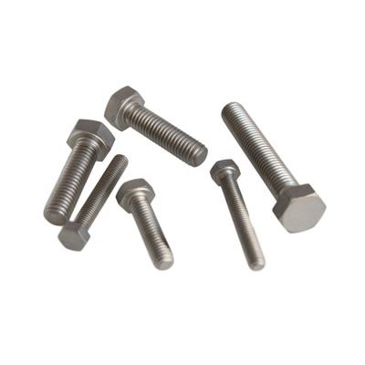 China HEX GR1 GR2 TA1 TA2 Corrosion Resistance DIN933 M10 Titanium Hex Head Screws For Industry for sale