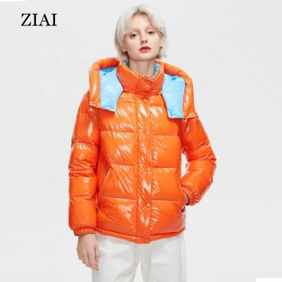 China Windproof Zipper Up Padded Parka Wholesale Custom Girls Cotton Padded Jacket Designer Stripper Coat Bubble Coat for sale