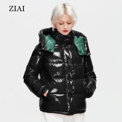 China Windproof Zipper Up Padded Parka Wholesale Custom Girls Cotton Padded Jacket Designer Stripper Coat Bubble Coat for sale