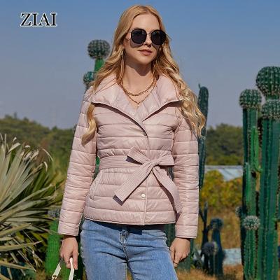 China Wholesale QUICK DRY Button Through Coat Cropped Jacket Women Lightweight Quilted Short Stripper Jacket for sale