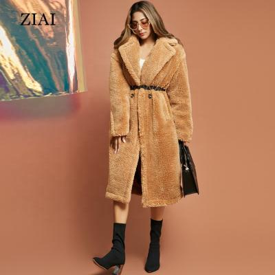 China Wholesale QUICK DRY plus size shearling coats winter coats Faux Shearling Open-front Teddy Coat Women aplet for sale