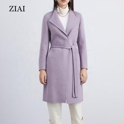 China Warm thin double-sided woolen coat woolen coat mid length woolen jacket wholesale high quality breathable new coat for sale