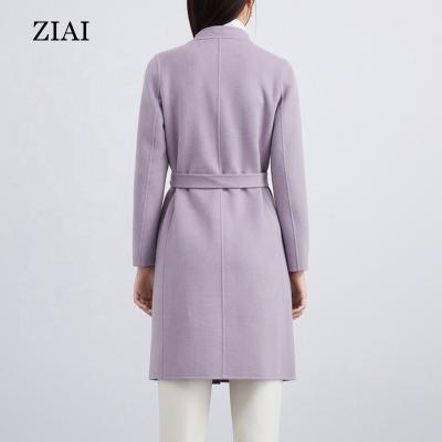 China 2022 New Style Breathable Casual Wool Coat Outerwear Women Long Relaxed Fit Jackets Coats For Ladies for sale