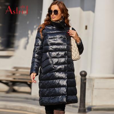 China Wholesale Anti-wrinkle plus size thin large size padded coat long warm double-sided women's wear jacket women's clothing for sale