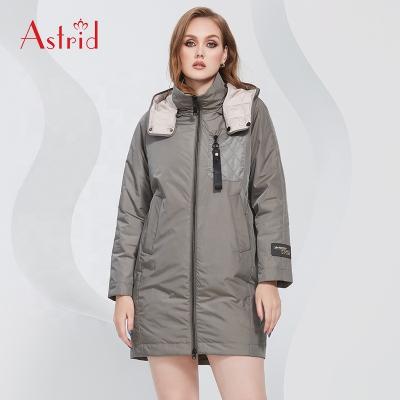 China Wholesale Custom Anti-Wrinkle Thin Cotton Coat Side Pocket Zipper Hooded Coat Warm Windproof Casual Spot Long for sale