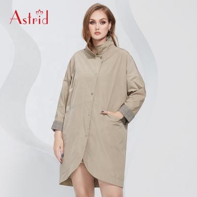 China Wholesale Breathable Women Plus Size Ditch Coat Spring Button Coat Turn-Down Collar Windproof Warm Anorak OEM for sale