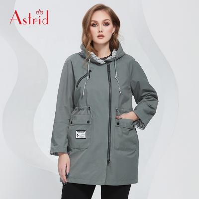 China Wholesale Breathable Ditch Jacket Spring Windproof Short Waist Anorak Drawstring Warm Trimmed Coat Decorative Pattern Outwear for sale