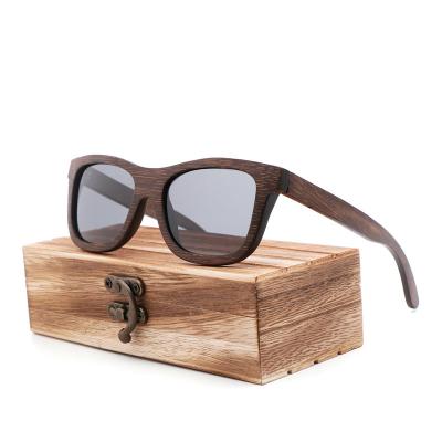 China Fashion Sunglasses Classic 100% Real Zebra Wood Sunglasses Polarized Handmade Bamboo Sunglasses for sale