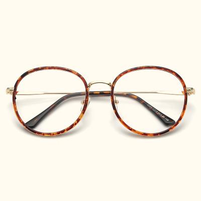 China For Reading Glass Retro Art Optical Glasses Round Frame Mirror Men Women Optical Frame for sale