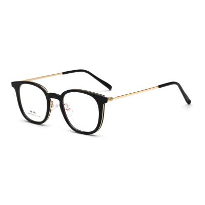 China TR90 Reading Glass Metal Glass Frame Mens Womens Vintage Glass Optical Frame for sale