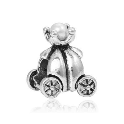 China DIY Jewelry Making 2021 Fashion High Quality Cute Baby Princess Carriage Tree Claw Charm Beads For Diy Bracelet Bead for sale