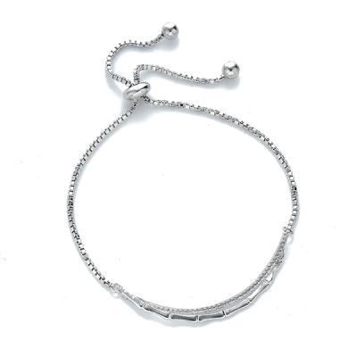 China 2021 CLASSIC High Quality Double Layer Crystal Pendant Brass Bracelet Charm Anklets For Women Fashion Jewelry for sale