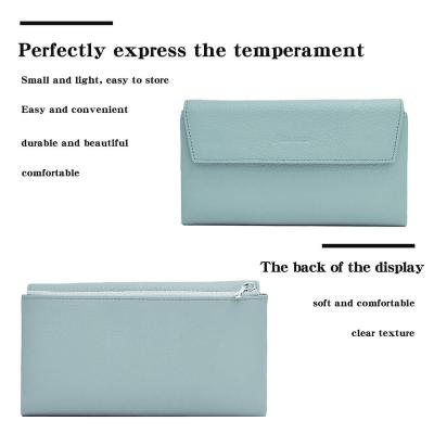 China 2022 Waterproof Designer Leather Light Blue Design Luxury Wallets And Handbags For Women for sale