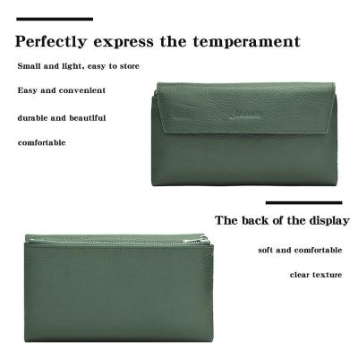 China Women's Wallets Genuine Leather Genuine Leather Waterproof Card Holders for Women 2022 Fashionable for sale