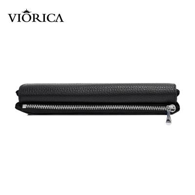 China Women's Fashion Women's Long Design High Quality Waterproof Lady Clutch Bag Hot Sale Genuine Leather Long Wallets for sale