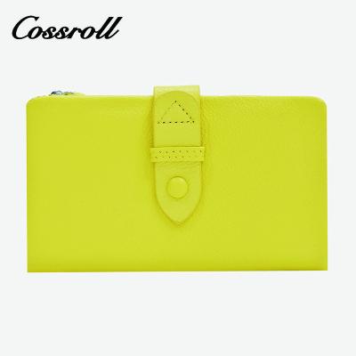 China New fashion waterproof shorts wallets genuine leather ladies pinch multifunctional card holder wallet for women for sale