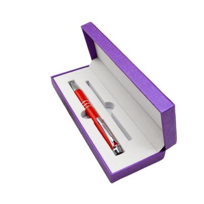 China office & School pen design new for 2020 year factory promotional metalpurple luxury gift pen sets for sale