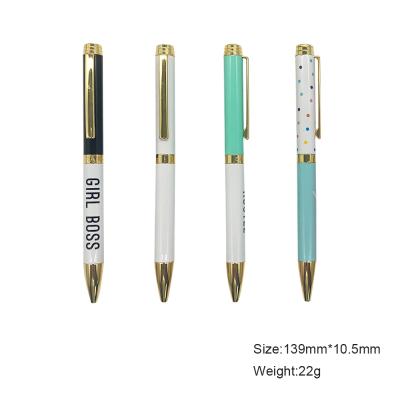 China office & School Pen Metal Pen Design Heat Transfer Metal Colorful Printing Customized Ball Pen Full for sale