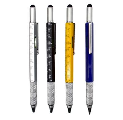 China Mechanical Pencil Multi Function Tool Outdoor Pen With Stylus Screwdriver Ruler Maker Tools Pen Multi Tool Pen for sale