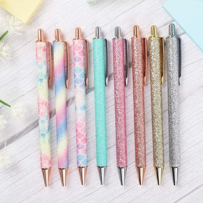 China office & School Pen Executive Gift Set Metal Ballpoint Pen Gift Pen Set Shiny Ballpoint Pen For Girls for sale